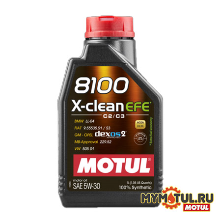 MOTUL 8100 X-clean EFE 5W30 от mymotul.ru