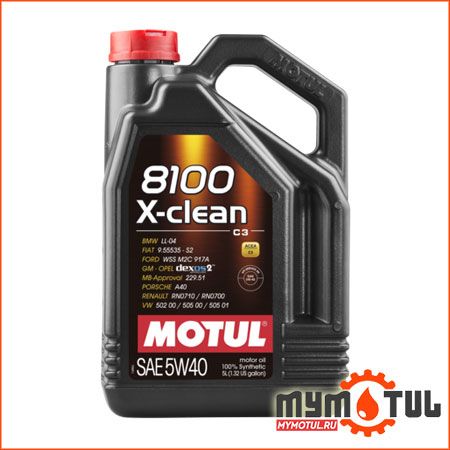 MOTUL 8100 X-clean 5W40 4л