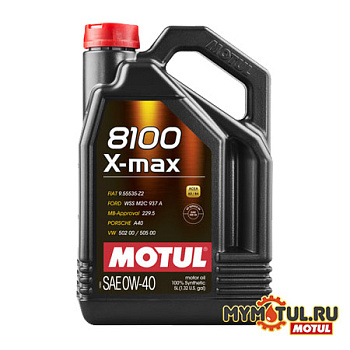MOTUL 8100 X-max 0W40 от mymotul.ru